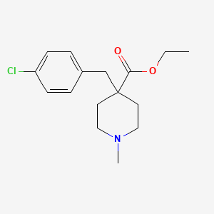 molecular formula C16H22ClNO2 B5167722 ethyl 4-(4-chlorobenzyl)-1-methyl-4-piperidinecarboxylate 