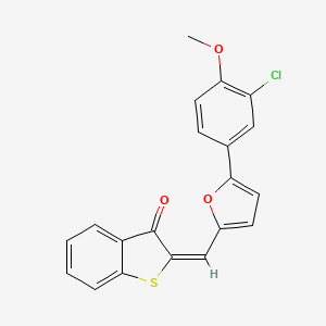 2-{[5-(3-chloro-4-methoxyphenyl)-2-furyl]methylene}-1-benzothiophen-3(2H)-one