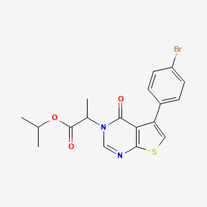 isopropyl 2-[5-(4-bromophenyl)-4-oxothieno[2,3-d]pyrimidin-3(4H)-yl]propanoate