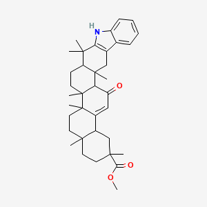 methyl 2,4a,6a,6b,9,9,15a-heptamethyl-16-oxo-2,3,4,4a,5,6,6a,6b,7,8,8a,9,10,15,15a,15b,16,17b-octadecahydro-1H-chryseno[2,1-b]carbazole-2-carboxylate