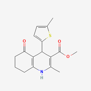 methyl 2-methyl-4-(5-methyl-2-thienyl)-5-oxo-1,4,5,6,7,8-hexahydro-3-quinolinecarboxylate