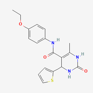 N-(4-ethoxyphenyl)-6-methyl-2-oxo-4-(2-thienyl)-1,2,3,4-tetrahydro-5-pyrimidinecarboxamide