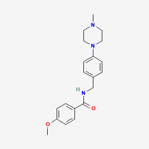 4-methoxy-N-[4-(4-methyl-1-piperazinyl)benzyl]benzamide