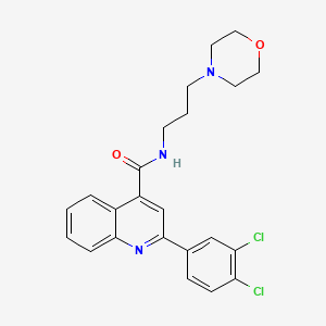 2-(3,4-dichlorophenyl)-N-[3-(4-morpholinyl)propyl]-4-quinolinecarboxamide
