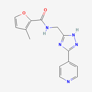 molecular formula C14H13N5O2 B5167850 3-methyl-N-{[3-(4-pyridinyl)-1H-1,2,4-triazol-5-yl]methyl}-2-furamide 