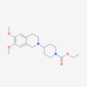 ethyl 4-(6,7-dimethoxy-3,4-dihydro-2(1H)-isoquinolinyl)-1-piperidinecarboxylate