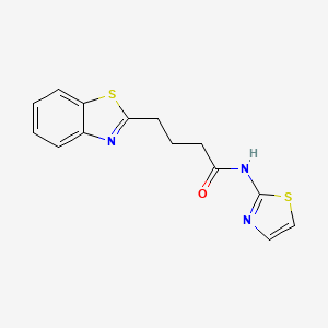 4-(1,3-benzothiazol-2-yl)-N-1,3-thiazol-2-ylbutanamide