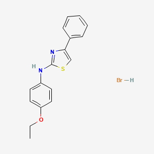 molecular formula C17H17BrN2OS B5167879 N-(4-ethoxyphenyl)-4-phenyl-1,3-thiazol-2-amine hydrobromide 