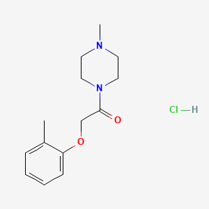 1-methyl-4-[(2-methylphenoxy)acetyl]piperazine hydrochloride