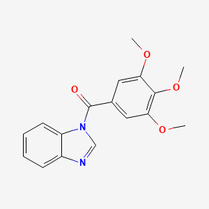 molecular formula C17H16N2O4 B5167911 1-(3,4,5-trimethoxybenzoyl)-1H-benzimidazole 
