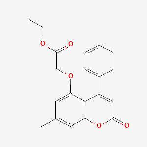 ethyl [(7-methyl-2-oxo-4-phenyl-2H-chromen-5-yl)oxy]acetate