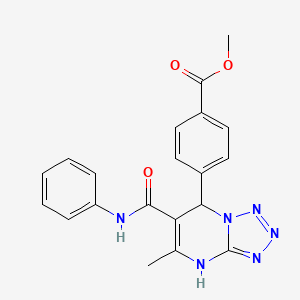 methyl 4-[6-(anilinocarbonyl)-5-methyl-4,7-dihydrotetrazolo[1,5-a]pyrimidin-7-yl]benzoate