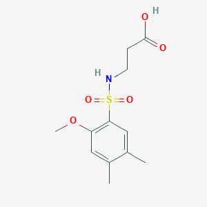 N-[(2-methoxy-4,5-dimethylphenyl)sulfonyl]-beta-alanine