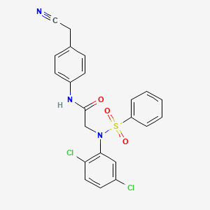 N~1~-[4-(cyanomethyl)phenyl]-N~2~-(2,5-dichlorophenyl)-N~2~-(phenylsulfonyl)glycinamide