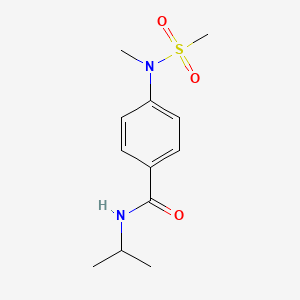 4-[methyl(methylsulfonyl)amino]-N-(propan-2-yl)benzamide