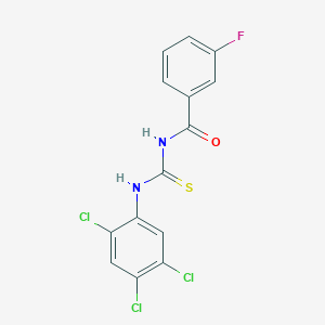 3-fluoro-N-[(2,4,5-trichlorophenyl)carbamothioyl]benzamide