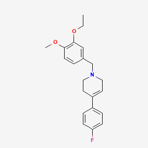 1-(3-ethoxy-4-methoxybenzyl)-4-(4-fluorophenyl)-1,2,3,6-tetrahydropyridine