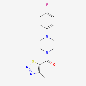 [4-(4-Fluorophenyl)piperazino](4-methyl-1,2,3-thiadiazol-5-yl)methanone