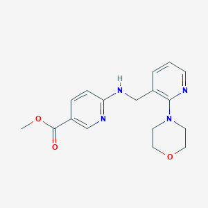 molecular formula C17H20N4O3 B5168072 methyl 6-({[2-(4-morpholinyl)-3-pyridinyl]methyl}amino)nicotinate 