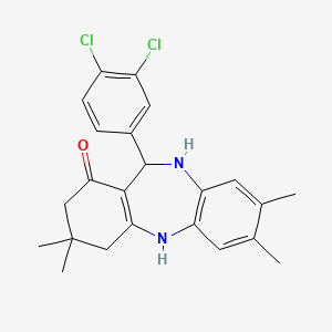 11-(3,4-dichlorophenyl)-3,3,7,8-tetramethyl-2,3,4,5,10,11-hexahydro-1H-dibenzo[b,e][1,4]diazepin-1-one