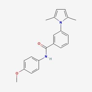 molecular formula C20H20N2O2 B5168114 3-(2,5-dimethyl-1H-pyrrol-1-yl)-N-(4-methoxyphenyl)benzamide 
