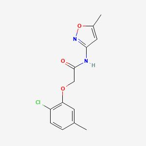 molecular formula C13H13ClN2O3 B5168138 2-(2-chloro-5-methylphenoxy)-N-(5-methyl-3-isoxazolyl)acetamide 