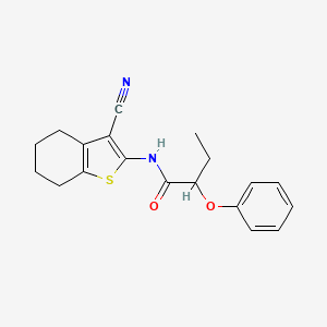 molecular formula C19H20N2O2S B5168142 N-(3-cyano-4,5,6,7-tetrahydro-1-benzothien-2-yl)-2-phenoxybutanamide 