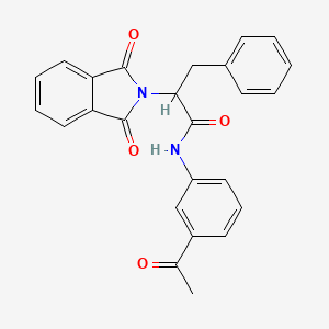 N-(3-acetylphenyl)-2-(1,3-dioxo-1,3-dihydro-2H-isoindol-2-yl)-3-phenylpropanamide
