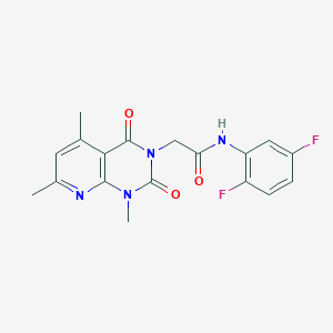 molecular formula C18H16F2N4O3 B5168214 N-(2,5-difluorophenyl)-2-(1,5,7-trimethyl-2,4-dioxo-1,4-dihydropyrido[2,3-d]pyrimidin-3(2H)-yl)acetamide 