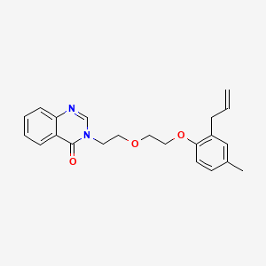 molecular formula C22H24N2O3 B5168238 3-{2-[2-(2-allyl-4-methylphenoxy)ethoxy]ethyl}-4(3H)-quinazolinone 
