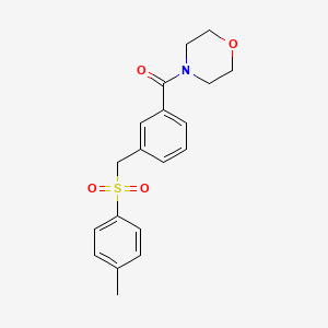 molecular formula C19H21NO4S B5168243 4-(3-{[(4-methylphenyl)sulfonyl]methyl}benzoyl)morpholine 