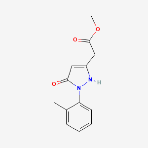 molecular formula C13H14N2O3 B5168248 methyl [5-hydroxy-1-(2-methylphenyl)-1H-pyrazol-3-yl]acetate 