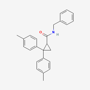 molecular formula C25H25NO B5168259 N-benzyl-2,2-bis(4-methylphenyl)cyclopropanecarboxamide 