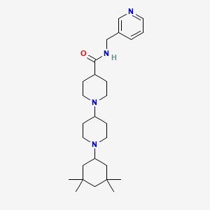 molecular formula C27H44N4O B5168273 N-(3-pyridinylmethyl)-1'-(3,3,5,5-tetramethylcyclohexyl)-1,4'-bipiperidine-4-carboxamide 