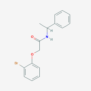 molecular formula C16H16BrNO2 B5168280 2-(2-bromophenoxy)-N-(1-phenylethyl)acetamide 