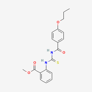 Methyl 2-({[(4-propoxyphenyl)carbonyl]carbamothioyl}amino)benzoate