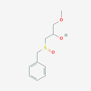 molecular formula C11H16O3S B5168298 1-(benzylsulfinyl)-3-methoxy-2-propanol 