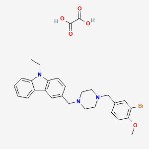3-{[4-(3-bromo-4-methoxybenzyl)-1-piperazinyl]methyl}-9-ethyl-9H-carbazole oxalate