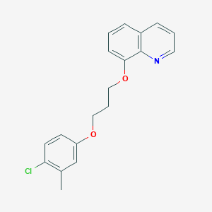 molecular formula C19H18ClNO2 B5168347 8-[3-(4-chloro-3-methylphenoxy)propoxy]quinoline 