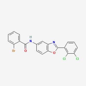 2-bromo-N-[2-(2,3-dichlorophenyl)-1,3-benzoxazol-5-yl]benzamide