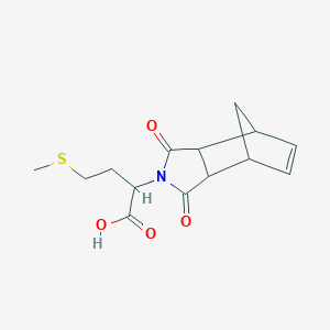 molecular formula C14H17NO4S B5168418 2-(1,3-dioxo-1,3,3a,4,7,7a-hexahydro-2H-4,7-methanoisoindol-2-yl)-4-(methylthio)butanoic acid 