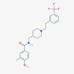 4-methoxy-N,3-dimethyl-N-[(1-{2-[3-(trifluoromethyl)phenyl]ethyl}-4-piperidinyl)methyl]benzamide