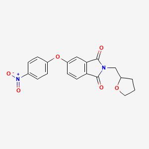 5-(4-nitrophenoxy)-2-(tetrahydro-2-furanylmethyl)-1H-isoindole-1,3(2H)-dione