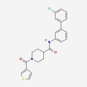 N-(3'-chloro-3-biphenylyl)-1-(3-thienylcarbonyl)-4-piperidinecarboxamide