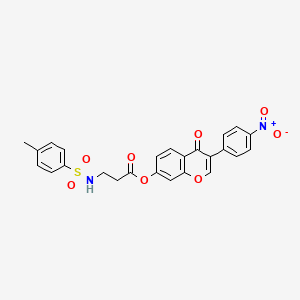 molecular formula C25H20N2O8S B5168501 3-(4-nitrophenyl)-4-oxo-4H-chromen-7-yl N-[(4-methylphenyl)sulfonyl]-beta-alaninate 