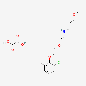molecular formula C17H26ClNO7 B5168515 N-{2-[2-(2-chloro-6-methylphenoxy)ethoxy]ethyl}-3-methoxy-1-propanamine oxalate 