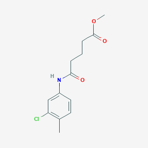 methyl 5-[(3-chloro-4-methylphenyl)amino]-5-oxopentanoate