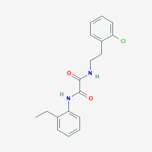molecular formula C18H19ClN2O2 B5168569 N-[2-(2-chlorophenyl)ethyl]-N'-(2-ethylphenyl)ethanediamide 