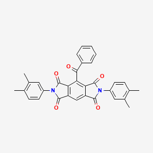 molecular formula C33H24N2O5 B5168587 4-benzoyl-2,6-bis(3,4-dimethylphenyl)pyrrolo[3,4-f]isoindole-1,3,5,7(2H,6H)-tetrone CAS No. 5757-60-8