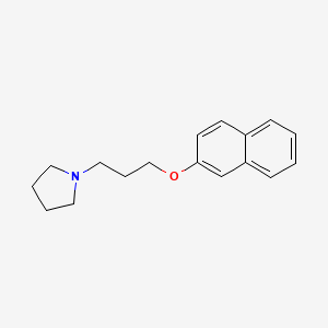 molecular formula C17H21NO B5168605 1-[3-(2-naphthyloxy)propyl]pyrrolidine 